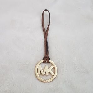 Michael Kors Leather Brown Bag Medallion Hang Tag